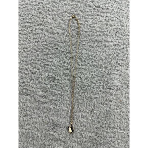 Vintage Enameled Gold Toned Penguin Pendant - Picture 2 of 5